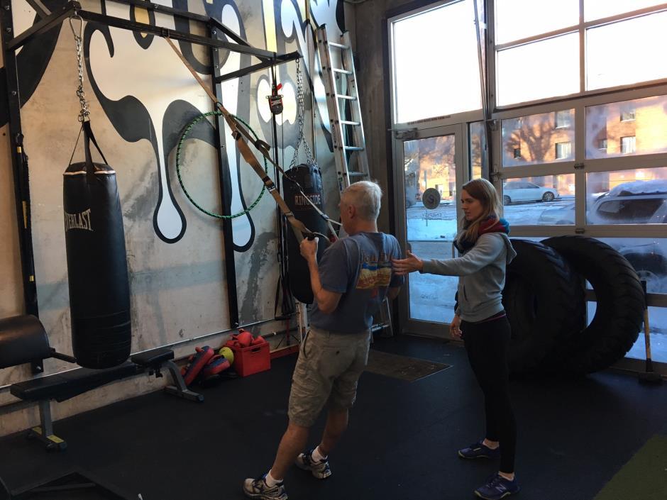 picture training a senior client