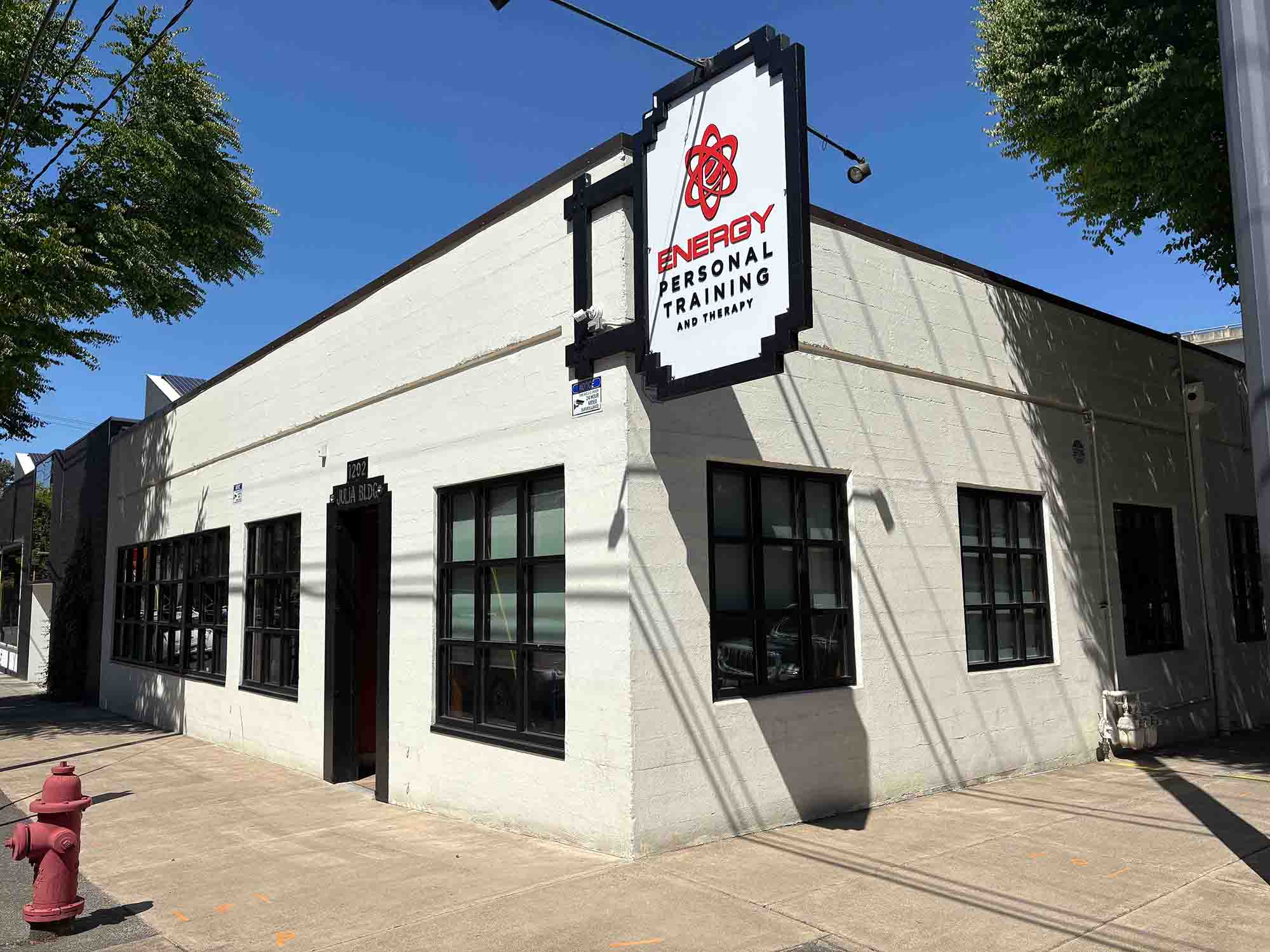 Outside view of Energy Fitness at new location