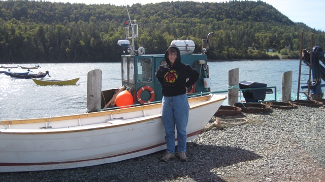 Mama Bell up in Nova Scotia getting ready to set off on the Atlantic.
