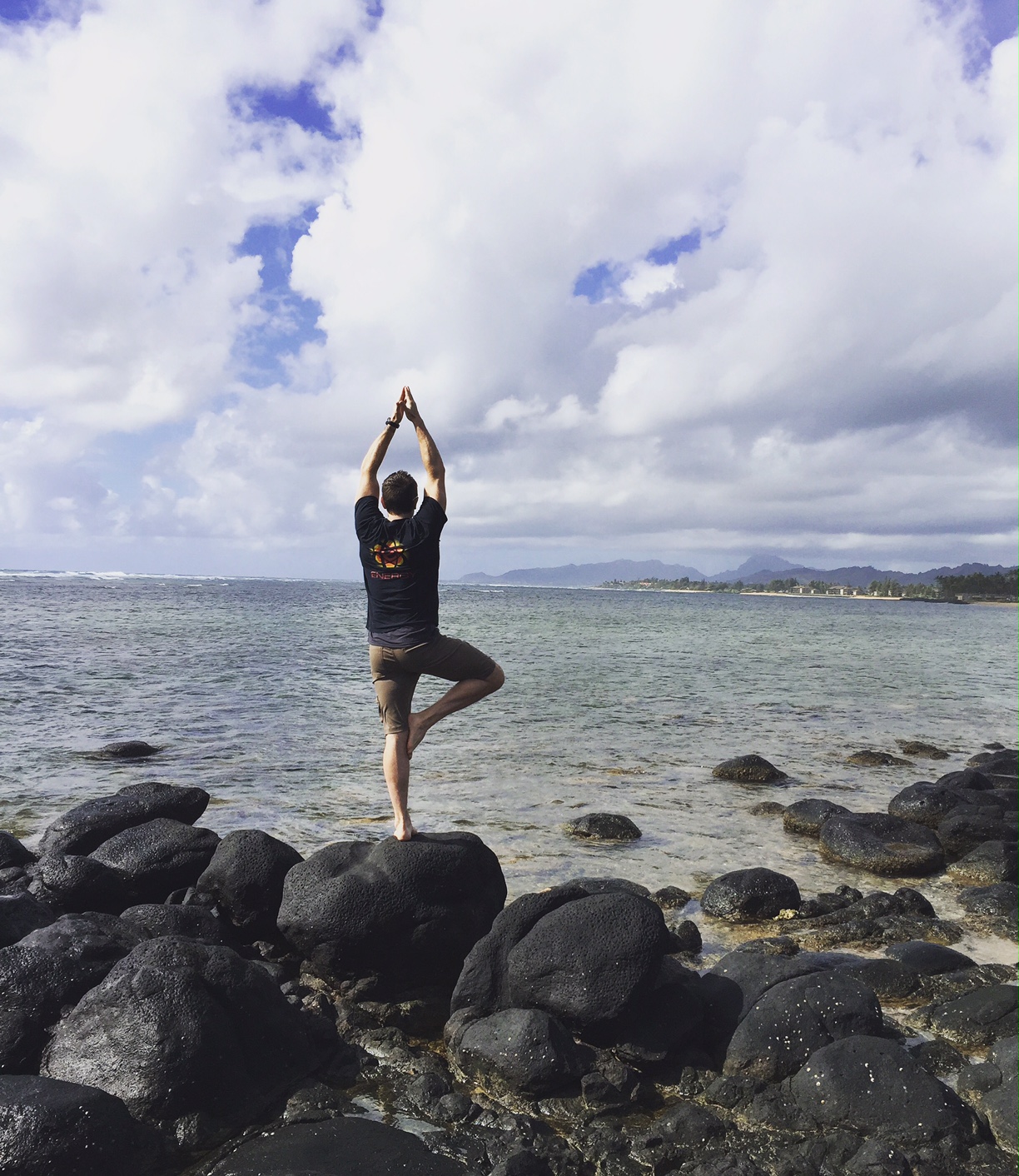 My best “Tree pose” off of Kauai’s west shore.